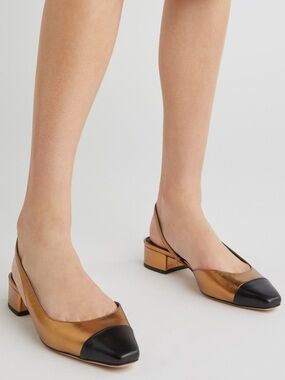 VERONICA BEARD Cecile Half d’Orsay Slingback Pumps